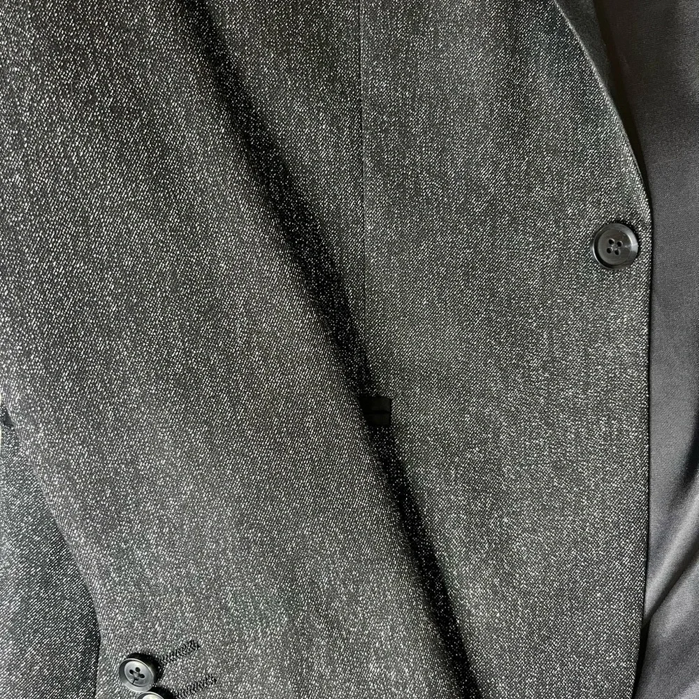 J. Ferrar Slim Fit Charcoal Sparkle Sport Jacket Size 38 Short Slim - Picture 7 of 11